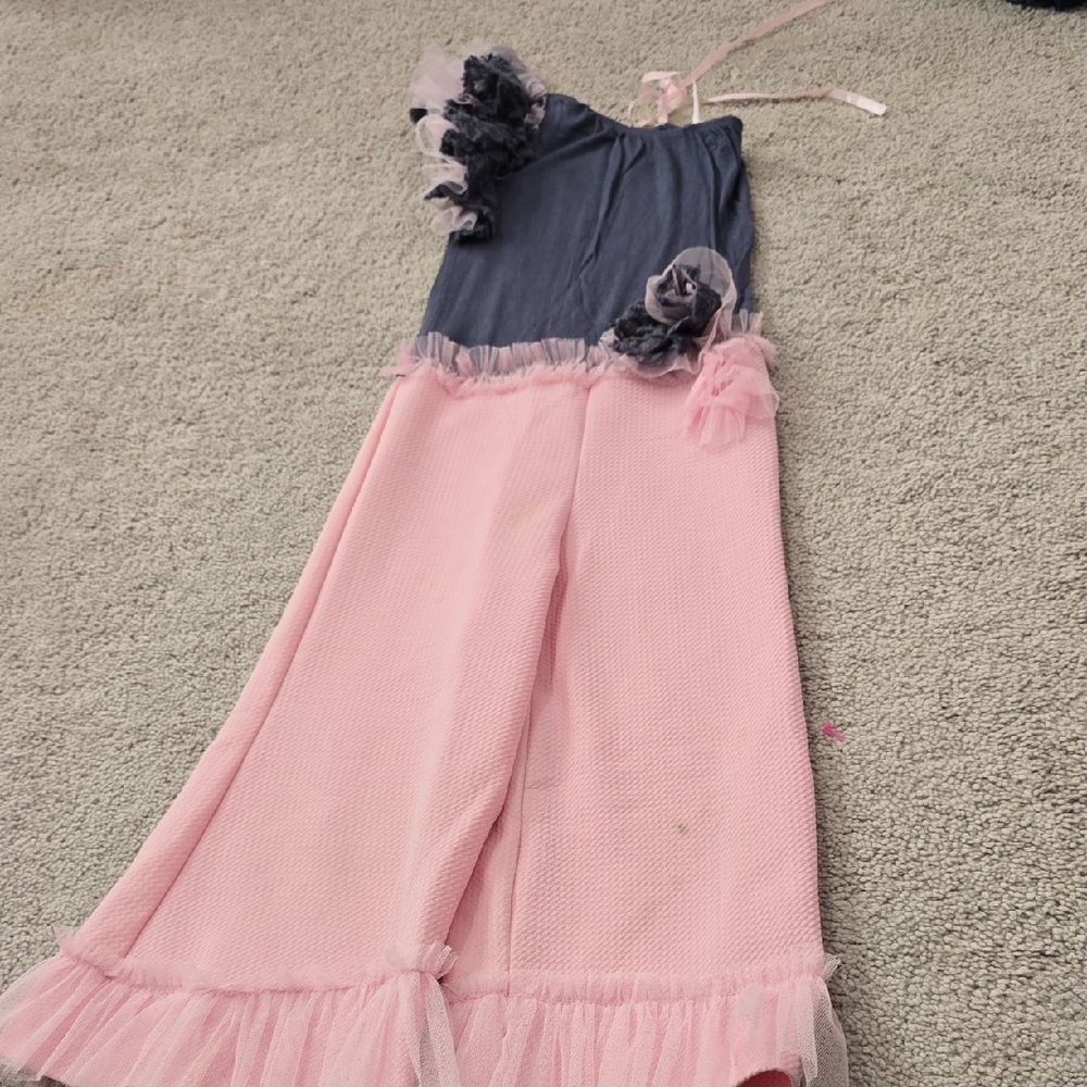 MM Couture Kids Bodysuit in Pink and Navy
